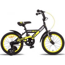 Велосипед 16" PRIDE Flash 2014 черно-желтый матовый