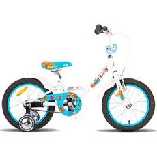 Велосипед 16" PRIDE KELLY 2014 бело-синий ― AmigoToy
