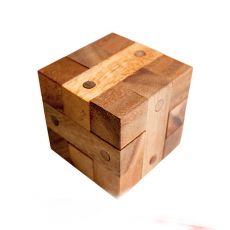 Деревянная головоломка Куб с гвоздями ― AmigoToy