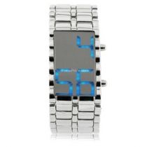  Светодиодные часы «Blue LED Glass»
