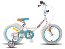 Велосипед 16" PRIDE Kelly бело-голубой глянцевый 2015
