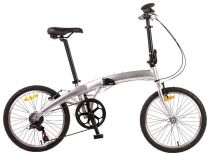 Велосипед 20'' PRIDE MINI 6sp Серебристый глянцевый