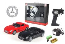 Машинка р/у 1:24 Meizhi лиценз. Mercedes-Benz SLS AMG металлическая (черный) 