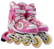 Ролики MaxCity Little Rabbit Combo Pink р. 27-30 ― AmigoToy