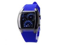 Бинарные часы Led Watch Спидометр Синие