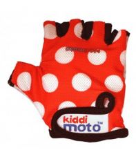 Перчатки детские Kiddi Moto Красные в белый горошек