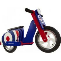 Беговел 12" Kiddi Moto Scooter сине-красная мишень
